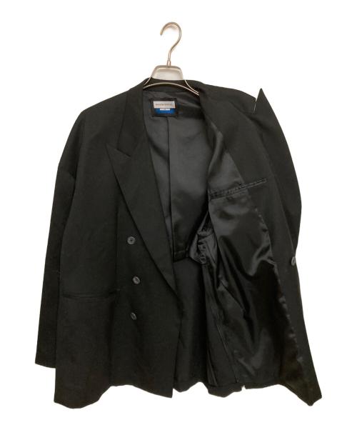 MAISON SPECIAL（メゾンスペシャル）MAISON SPECIAL (メゾンスペシャル) Wool Mix Smooth Prime-Over Peaked Lapel Double Tailored Jacket ブラック サイズ:2の古着・服飾アイテム