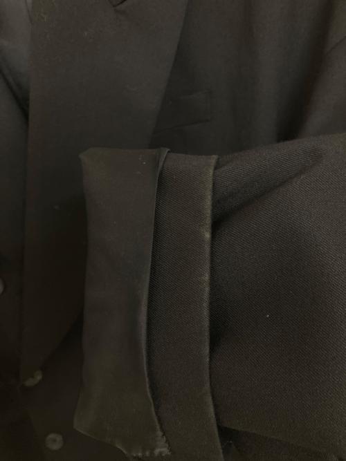 MAISON SPECIAL（メゾンスペシャル）MAISON SPECIAL (メゾンスペシャル) Wool Mix Smooth Prime-Over Peaked Lapel Double Tailored Jacket ブラック サイズ:2の古着・服飾アイテム