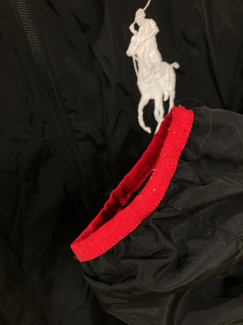 POLO RALPH LAUREN（ポロ・ラルフローレン）POLO RALPH LAUREN (ポロ・ラルフローレン) ナイロンジャケット ブラック サイズ:Lの古着・服飾アイテム