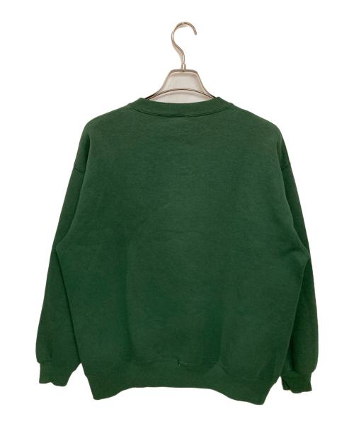 RUSSELL（ラッセル）RUSSELL (ラッセル) 90S 三段カレッジプリントスウェット グリーン サイズ:XLの古着・服飾アイテム