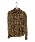 Saint Laurent Parisサンローランパリ）の古着「レオパード柄シャツ」｜ブラウン