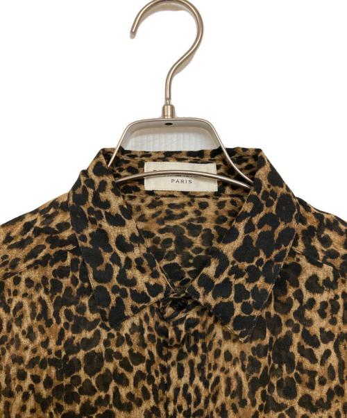 Saint Laurent Paris（サンローランパリ）Saint Laurent Paris (サンローランパリ) レオパード柄シャツ ブラウン サイズ:F34の古着・服飾アイテム