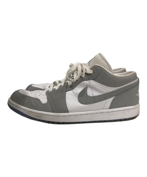 NIKE（ナイキ）NIKE (ナイキ) JORDAN BRAND WMNS AIR JORDAN 1 LOW グレー×ホワイト サイズ:28cmの古着・服飾アイテム