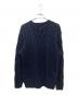 POLO RALPH LAUREN (ポロ・ラルフローレン) 古着HAND KNITケーブルニット ネイビー サイズ:L：10000円