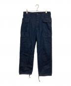 RRLダブルアールエル）の古着「フェニモアコットンリネンデニムカーフゴパンツ」｜インディゴ