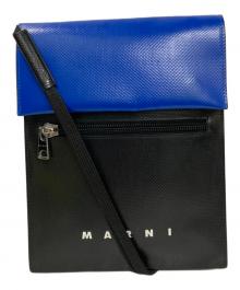 MARNI（マルニ）の古着「トライベッカ ショルダーバッグ」｜ブラック×ブルー
