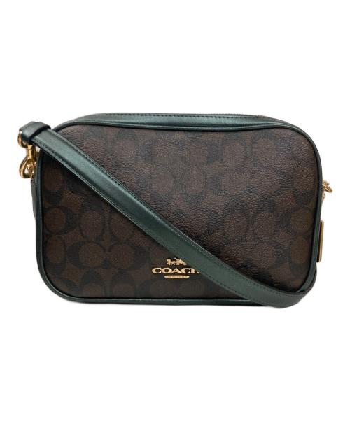 COACH（コーチ）COACH (コーチ) ショルダーバッグ ブラウン×グリーンの古着・服飾アイテム