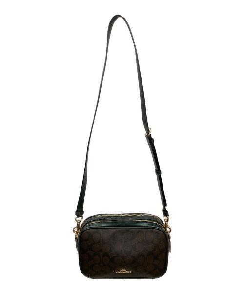 COACH（コーチ）COACH (コーチ) ショルダーバッグ ブラウン×グリーンの古着・服飾アイテム