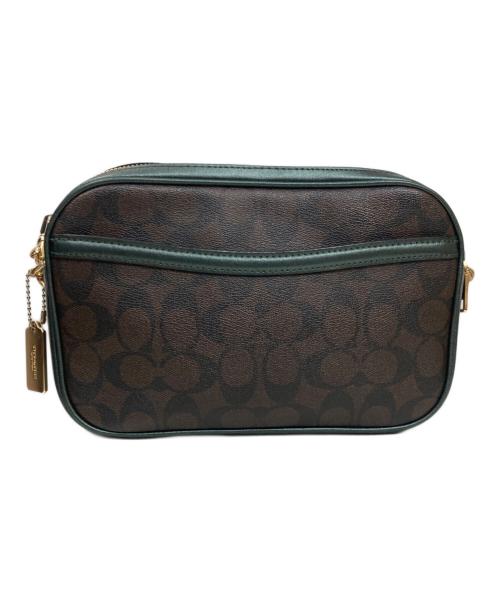 COACH（コーチ）COACH (コーチ) ショルダーバッグ ブラウン×グリーンの古着・服飾アイテム