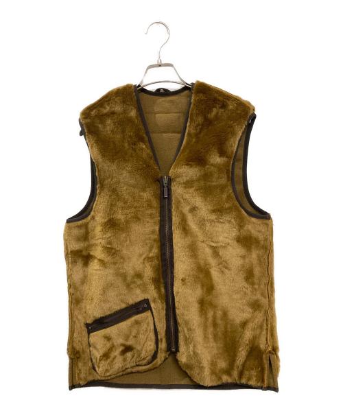 Barbour（バブアー）Barbour (バブアー) WARM PILE WAISTCOAT ZIP-IN LINER ライナーベスト ブラウン サイズ:Mの古着・服飾アイテム