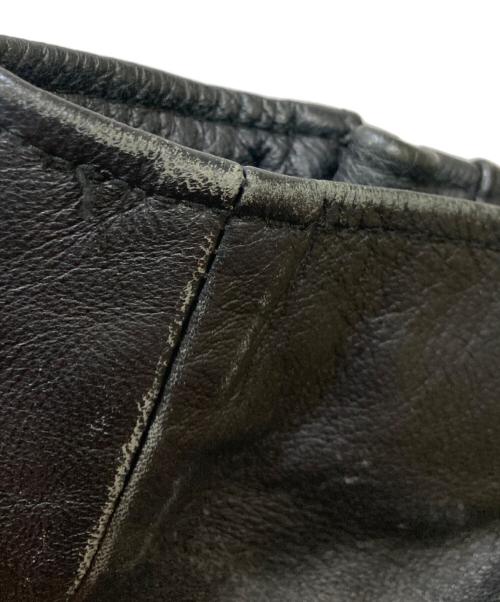 moussy（マウジー）moussy (マウジー) OVERSIZED LEATHER ジャケット / ライダースジャケット ブラック サイズ:Freeの古着・服飾アイテム