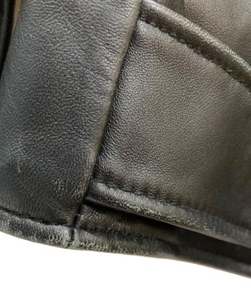 moussy（マウジー）moussy (マウジー) OVERSIZED LEATHER ジャケット / ライダースジャケット ブラック サイズ:Freeの古着・服飾アイテム