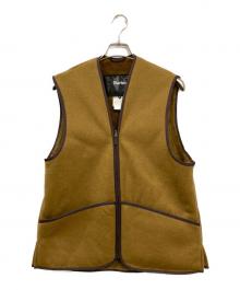 Barbour（バブアー）の古着「WARM PILE WAISTCOAT ZIP-IN LINER」｜ブラウン