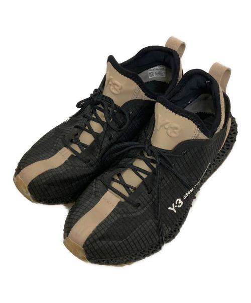 Y-3（ワイスリー）Y-3 (ワイスリー) RUNNER 4D IO ブラック×ベージュ サイズ:25.5cmの古着・服飾アイテム