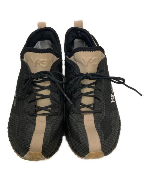 Y-3（ワイスリー）Y-3 (ワイスリー) RUNNER 4D IO ブラック×ベージュ サイズ:25.5cmの古着・服飾アイテム