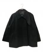 Spick and Spanスピック＆スパン）の古着「W/Nyモッサステンカラーショートコート」｜ブラック