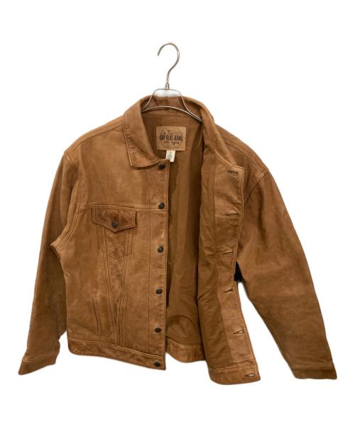 GAP（ギャップ）GAP (ギャップ) 古着レザートラッカージャケット ブラウン サイズ:XLの古着・服飾アイテム