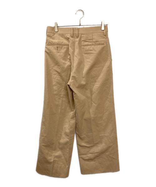 beautiful people（ビューティフルピープル）beautiful people (ビューティフルピープル) ポプリンワイドパンツ ベージュ サイズ:40の古着・服飾アイテム