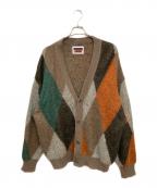 MAISON SPECIALメゾンスペシャル）の古着「モヘアカーディガン」｜ブラウン