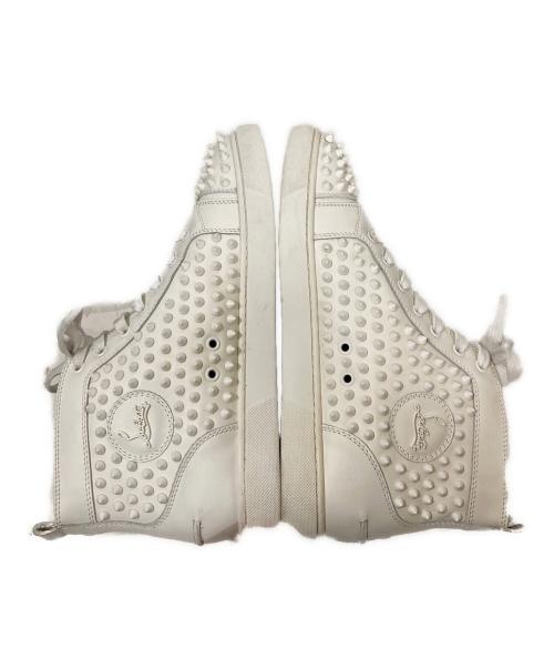 Christian Louboutin（クリスチャン・ルブタン）Christian Louboutin (クリスチャン・ルブタン) スパイクスタッズハイカットスニーカー ホワイト サイズ:43の古着・服飾アイテム