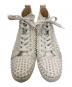 中古・古着 Christian Louboutin (クリスチャン・ルブタン) スパイクスタッズハイカットスニーカー ホワイト サイズ:43：18000円