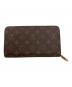 LOUIS VUITTON (ルイ ヴィトン) モノグラム ジッピー オーガナイザー / 財布 ブラウン：60000円