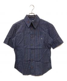 Vivienne Westwood man（ヴィヴィアン ウェストウッド マン）の古着「半袖チェックシャツ」｜ネイビー