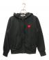 PLAY COMME des GARCONS（プレイコムデギャルソン）の古着「ハートワッペンジップパーカー」｜ブラック
