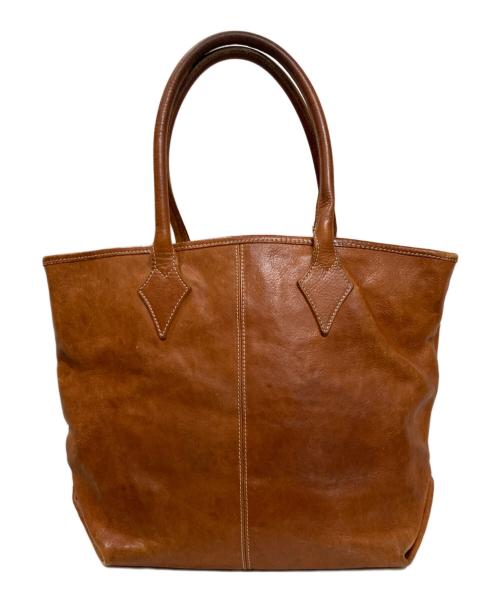 Vivienne Westwood（ヴィヴィアンウエストウッド）Vivienne Westwood (ヴィヴィアンウエストウッド) オーブレザートートバッグ ブラウンの古着・服飾アイテム