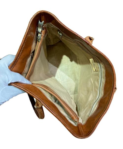 Vivienne Westwood（ヴィヴィアンウエストウッド）Vivienne Westwood (ヴィヴィアンウエストウッド) オーブレザートートバッグ ブラウンの古着・服飾アイテム