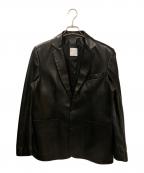 International Gallery BEAMSインターナショナルギャラリービームス）の古着「ラムレザーテーラードジャケット」｜ブラック