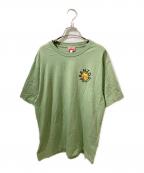 KENZOケンゾー）の古着「オレンジプリントTシャツ」｜グリーン