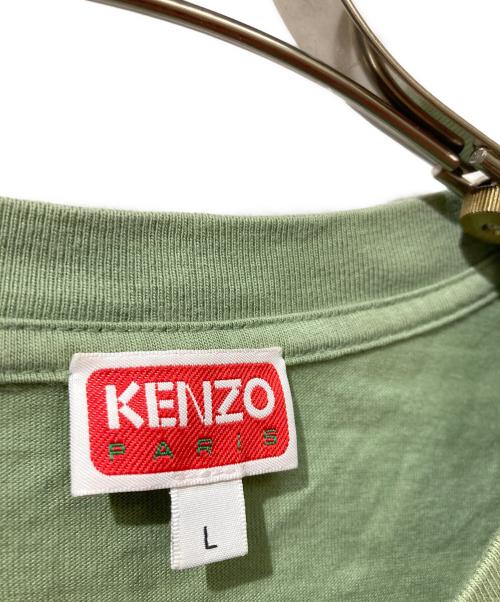 KENZO（ケンゾー）KENZO (ケンゾー) オレンジプリントTシャツ グリーン サイズ:Lの古着・服飾アイテム