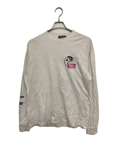 Hysteric Glamour（ヒステリックグラマー）Hysteric Glamour (ヒステリックグラマー) SUPER FUZZ#4 Tシャツ ホワイト サイズ:Lの古着・服飾アイテム