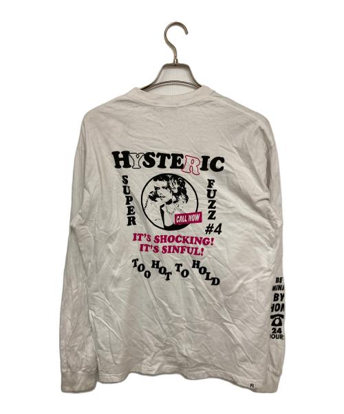 Hysteric Glamour（ヒステリックグラマー）Hysteric Glamour (ヒステリックグラマー) SUPER FUZZ#4 Tシャツ ホワイト サイズ:Lの古着・服飾アイテム