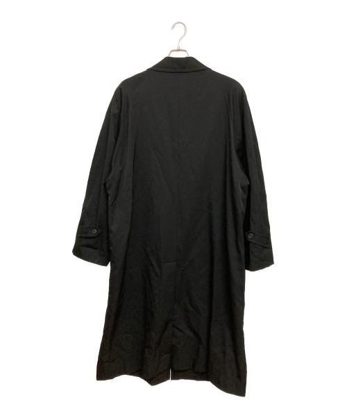 Y's for men（ワイズフォーメン）Y's for men (ワイズフォーメン) 90S ウールギャバジンラグランロングコート ブラック サイズ:Lの古着・服飾アイテム