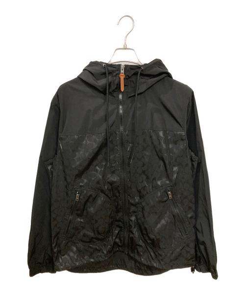 COACH（コーチ）COACH (コーチ) シグネチャーナイロンジャケット ブラック サイズ:Lの古着・服飾アイテム