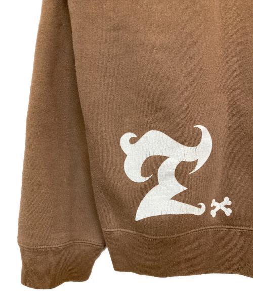 stussy（ステューシー）stussy (ステューシー) 00Sプリントスウェット ブラウン サイズ:Lの古着・服飾アイテム