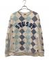 OLD STUSSY（オールドステューシー）の古着「00S アーガイルスウェット」｜ブルー×グレー