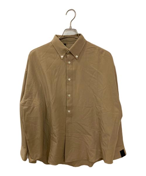 N.HOOLYWOOD（エヌ ハリウッド）N.HOOLYWOOD (エヌ ハリウッド) ストレッチボタンダウンシャツ ベージュ サイズ:36の古着・服飾アイテム