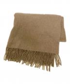 JOHNSTONS OF ELGINジョンストンズオブエルガン）の古着「カシミヤマフラー」｜ベージュ