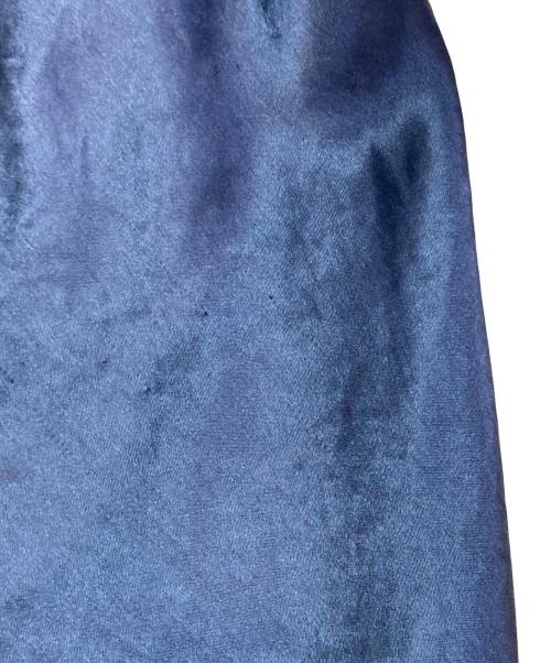 Noble（ノーブル）Noble (ノーブル) ナローAラインサテンスカート ブルー サイズ:Freeの古着・服飾アイテム
