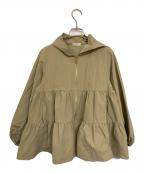 YORIヨリ）の古着「撥水ストレッチパーカー」｜ベージュ