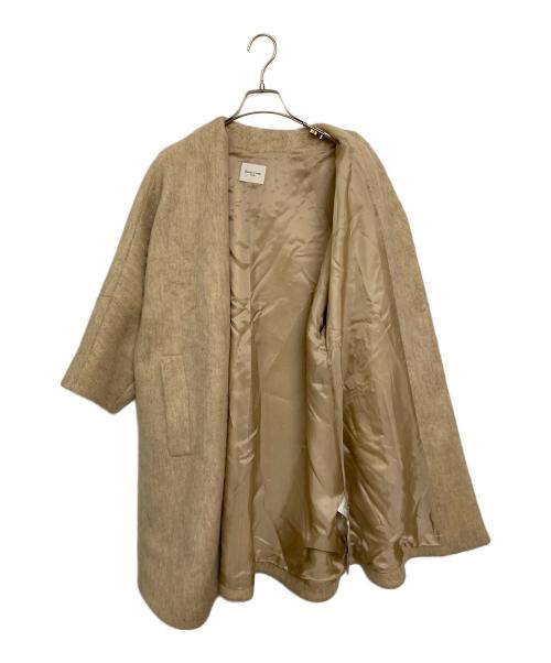 Demi-Luxe Beams（デミルクス ビームス）Demi-Luxe BEAMS (デミルクス ビームス) シャギーノーカラーコート ベージュ サイズ:FREEの古着・服飾アイテム