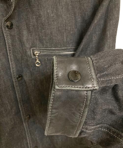 Schott（ショット）Schott (ショット) ネップブラックデニム ワークジャケット ブラック サイズ:Mの古着・服飾アイテム