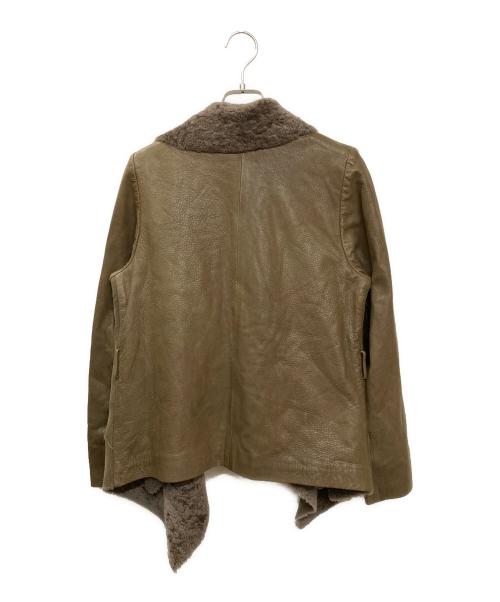 Karl Donoghue（カールドノヒュー）Karl Donoghue (カールドノヒュー) デザインリアルムートンレザージャケット ブラウン サイズ:Sの古着・服飾アイテム