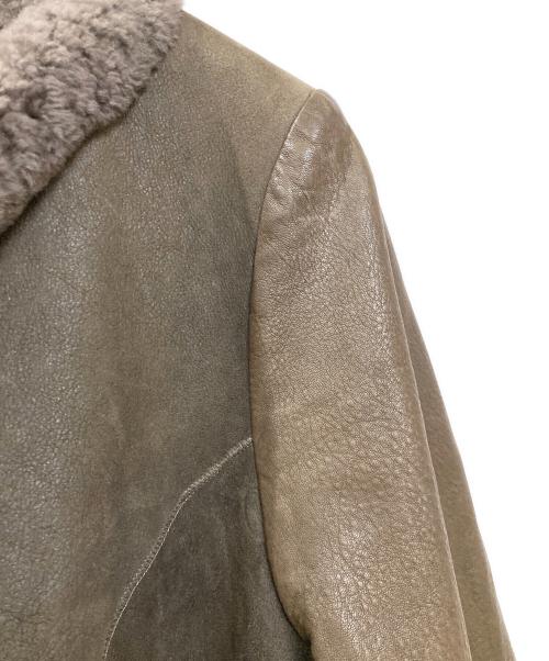 Karl Donoghue（カールドノヒュー）Karl Donoghue (カールドノヒュー) デザインリアルムートンレザージャケット ブラウン サイズ:Sの古着・服飾アイテム