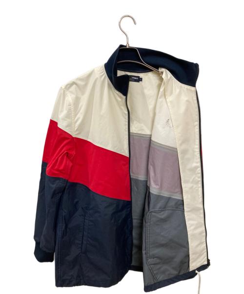 FRED PERRY（フレッドペリー）FRED PERRY (フレッドペリー) Wind Breaker/ナイロンジャケット レッド×ネイビー サイズ:Lの古着・服飾アイテム