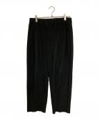 HOMME PLISSE ISSEY MIYAKEオム プリッセ イッセイ ミヤケ）の古着「プリーツイージーパンツ」｜ブラック