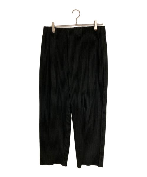 HOMME PLISSE ISSEY MIYAKE（オム プリッセ イッセイ ミヤケ）HOMME PLISSE ISSEY MIYAKE (オム プリッセ イッセイ ミヤケ) プリーツイージーパンツ ブラック サイズ:3の古着・服飾アイテム